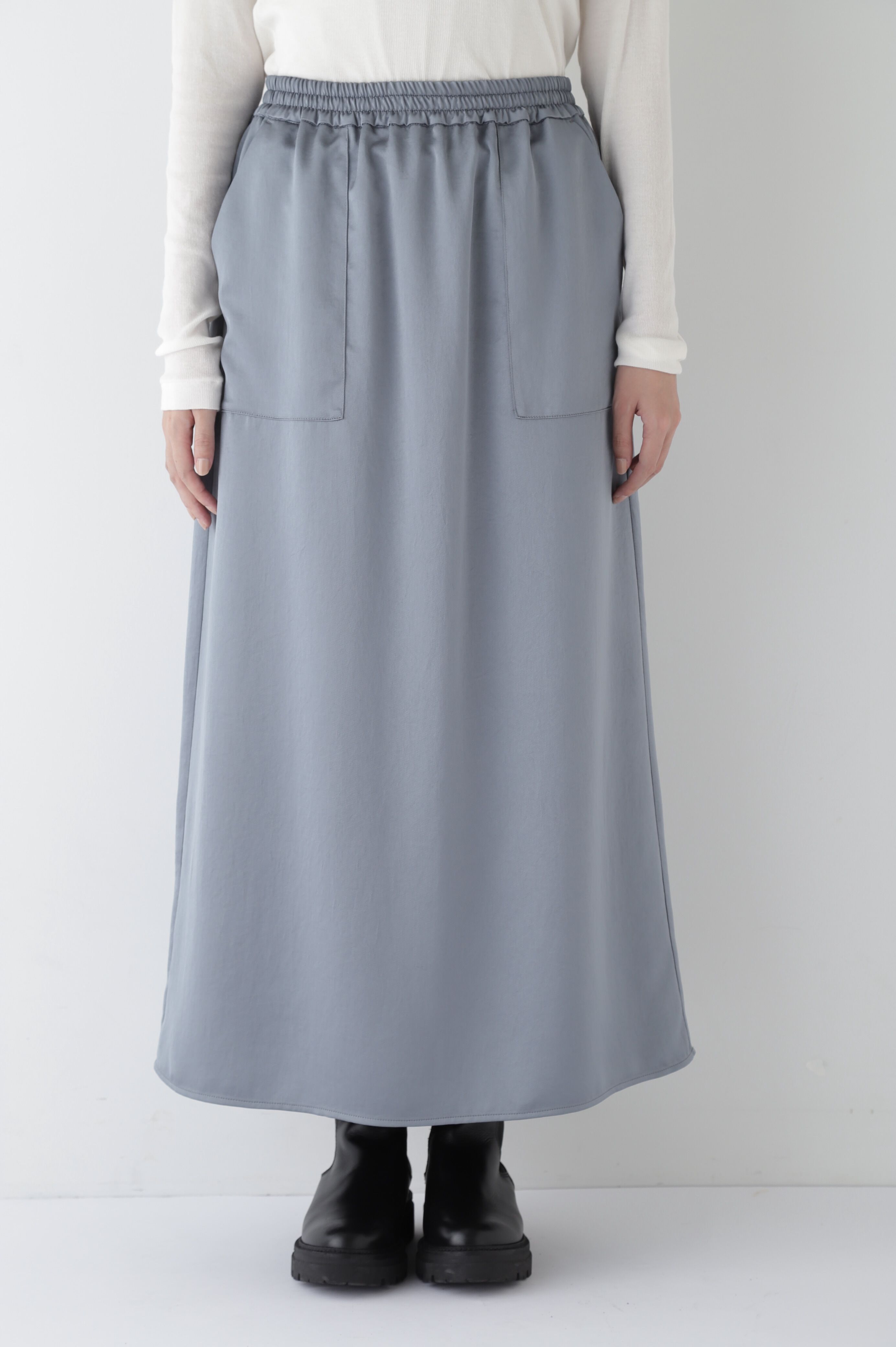  「◆ワッシャーサテンワークディティールスカート」|スカート|