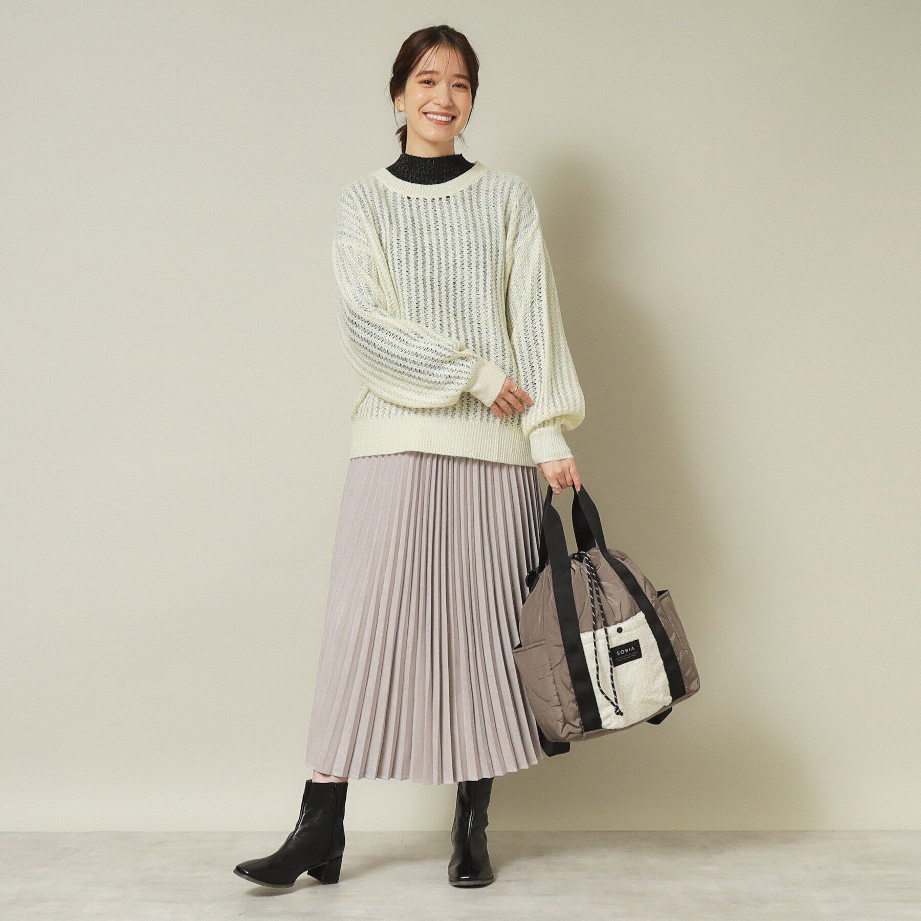 ITS&rsquo;DEMO「【手洗い可／レイヤードに】ラメシアーニット」|ニット・セーター|