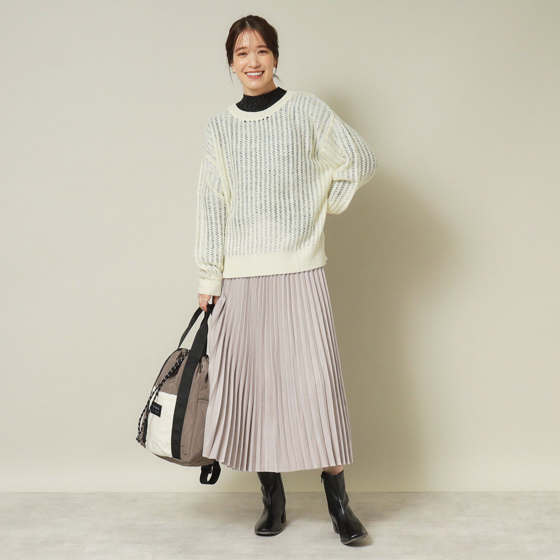 ITS&rsquo;DEMO「【手洗い可／レイヤードに】ラメシアーニット」|ニット・セーター|