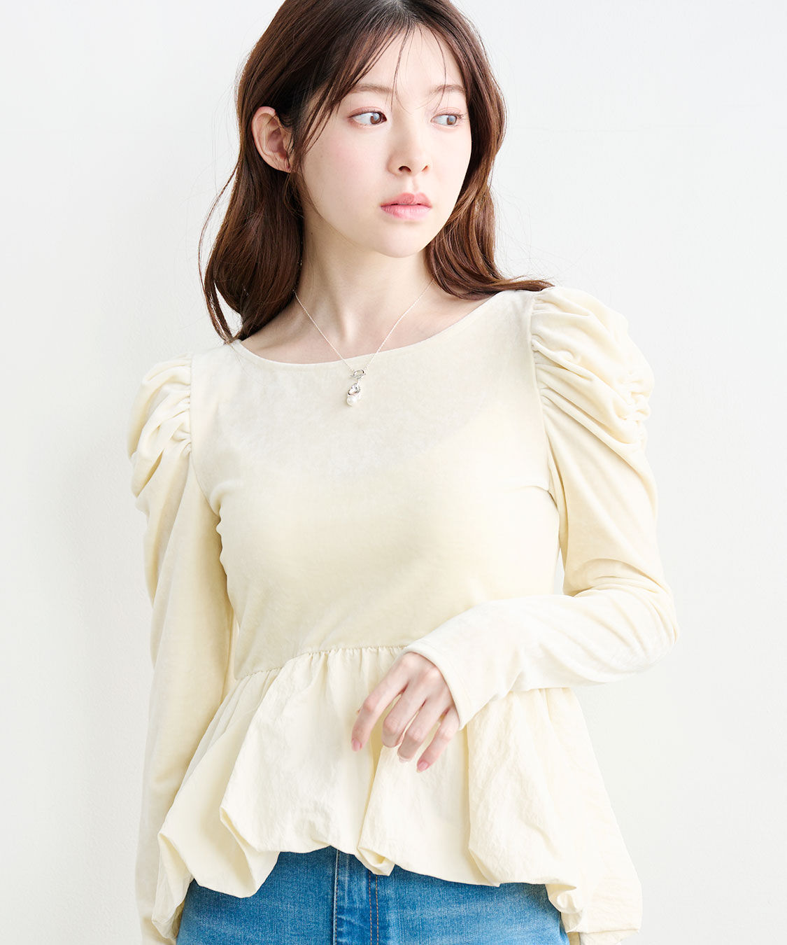 オフショルフリルサテンブラウス（COCO DEAL）｜ルミネのファッション