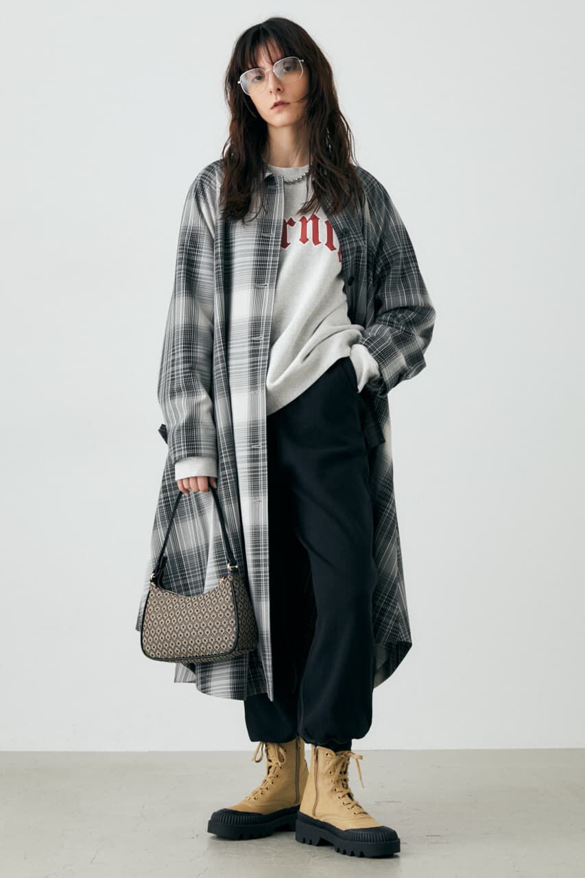MOUSSY「ROUND HEM FLARE TRENCH コート」|その他|柄GRY5