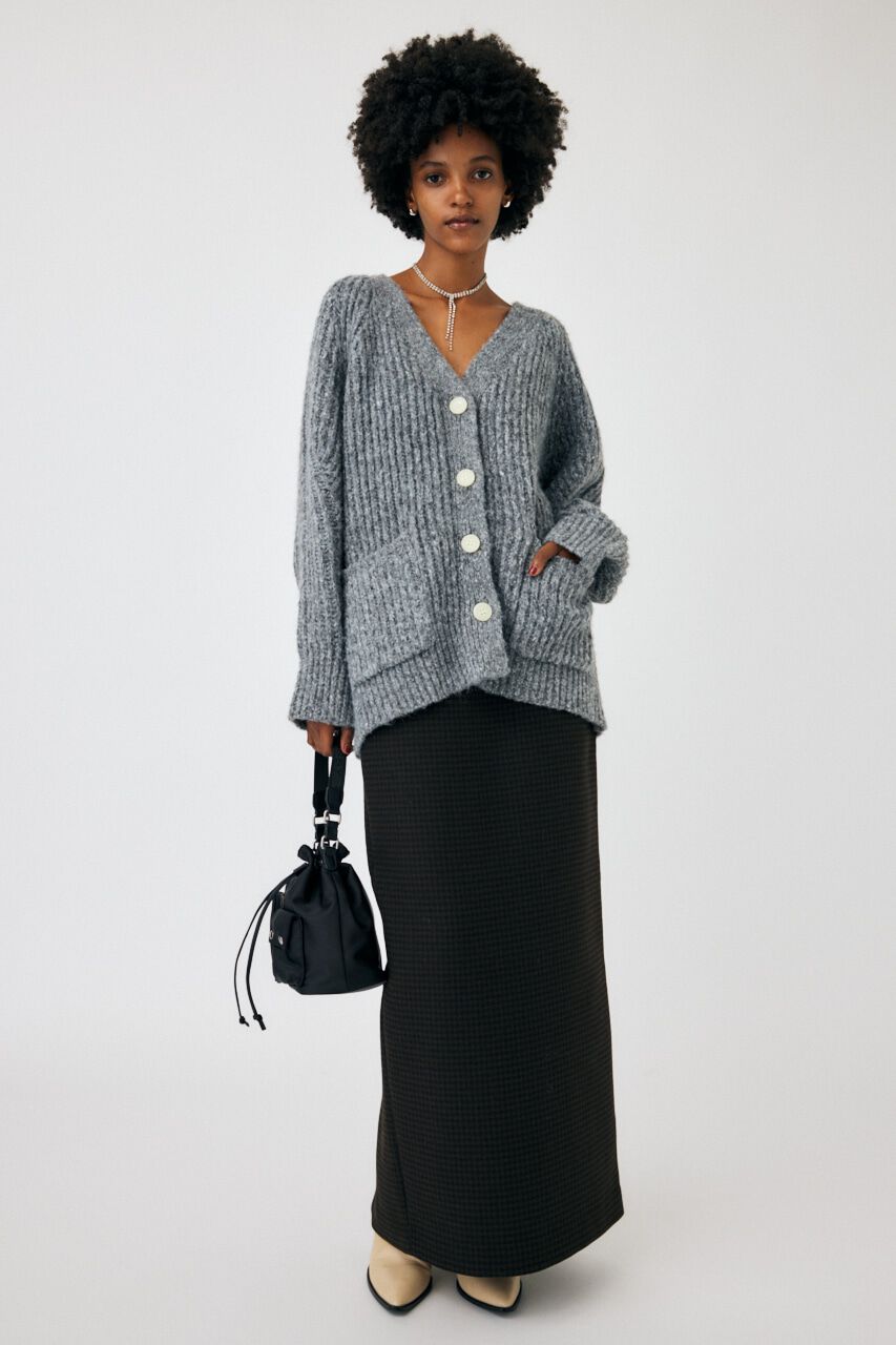 MOUSSY「HOUNDSTOOTH PENCIL スカート」|スカート|BRN