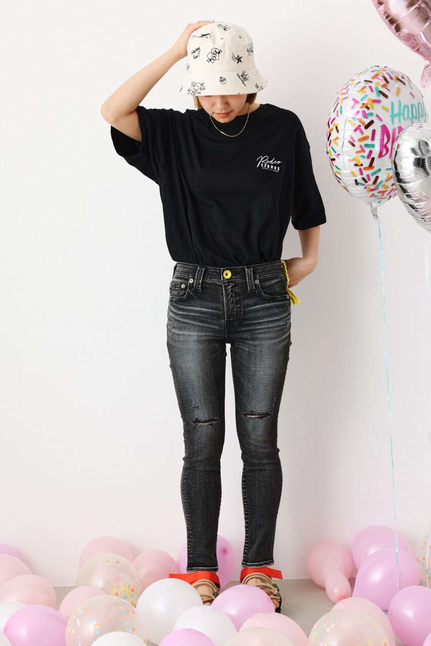 RODEO CROWNS「R&K TYPE2 CRASH スキニー」|デニム|