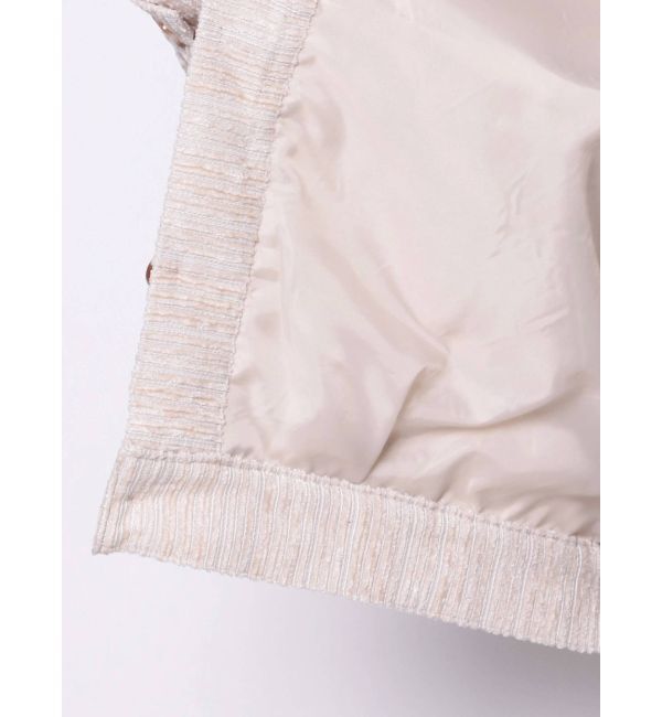 EMODA「オーバーサイズツイードブルゾン」|ブルゾン・スタジャン|