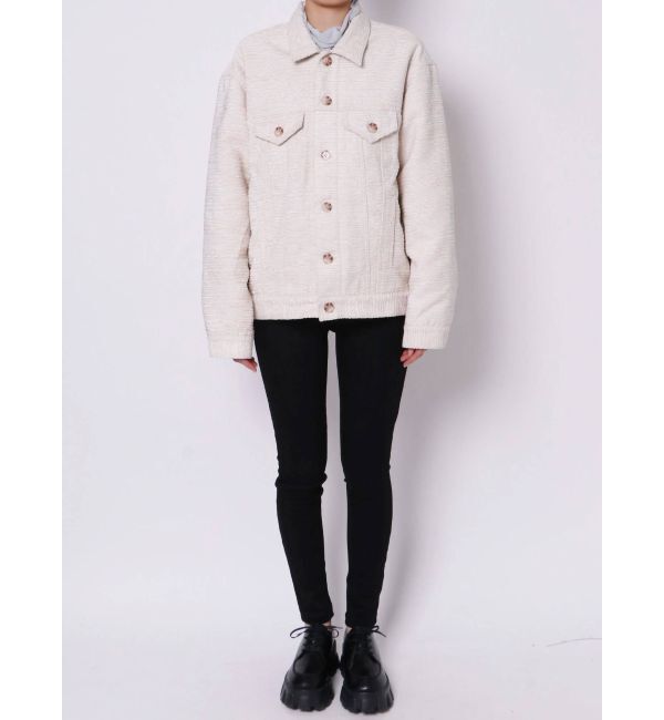 EMODA「オーバーサイズツイードブルゾン」|ブルゾン・スタジャン|