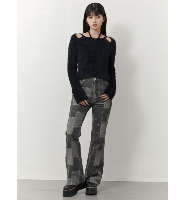 MURUA「ミニシャギーカットアウトニット」|ニット・セーター|