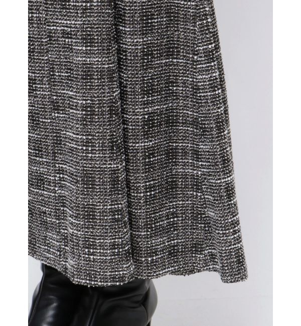 LAGUNAMOON「カットツイードフロントZIPスカート」|スカート|