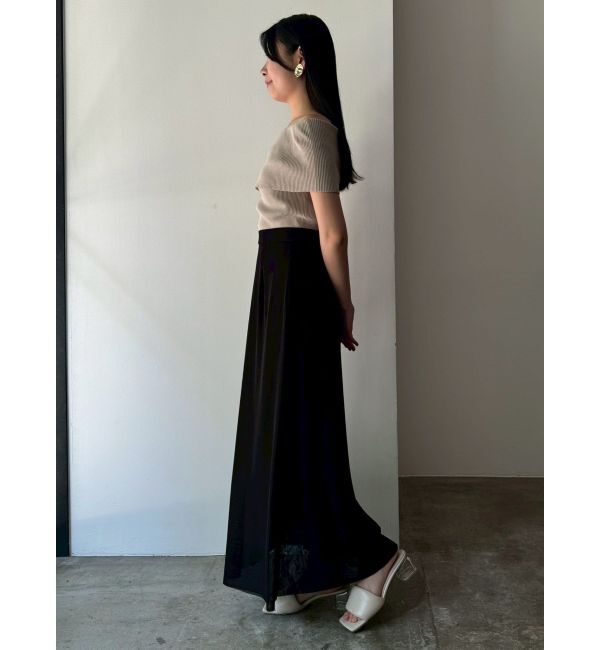 LAGUNAMOON「チュールメッシュナローフレアスカート」|スカート|