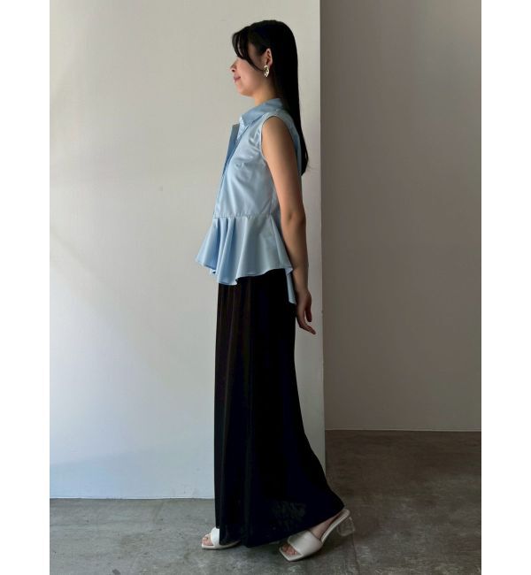 LAGUNAMOON「チュールメッシュナローフレアスカート」|スカート|