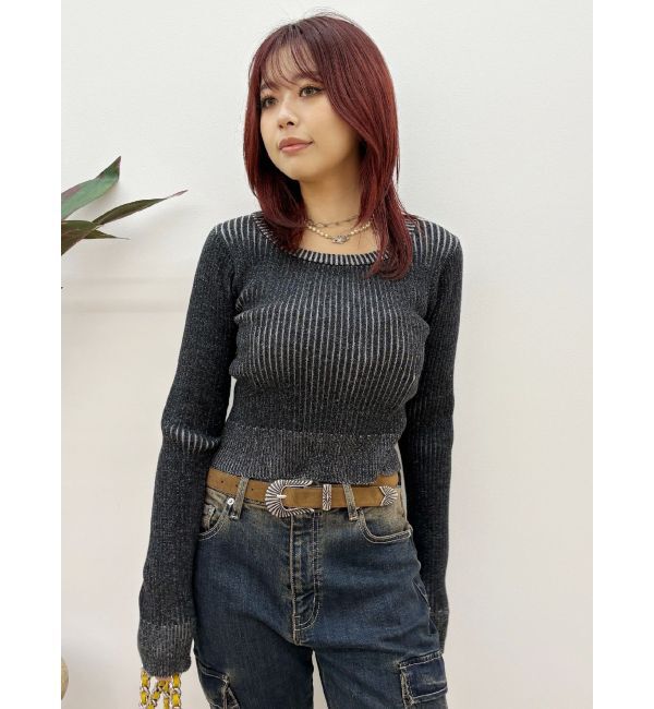 EVRIS「バックリボンニットトップス」|ニット・セーター|