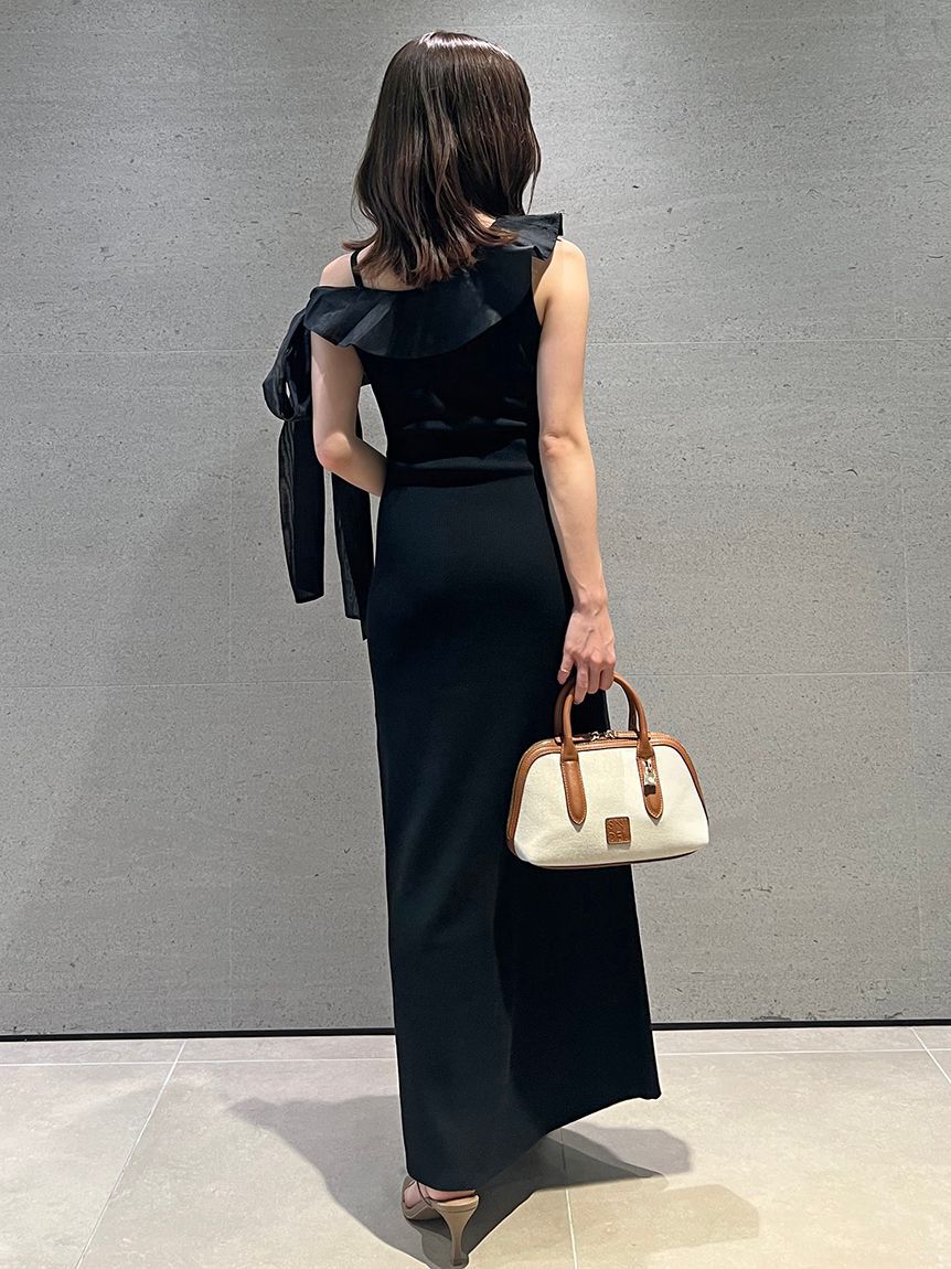 SNIDEL「ワンショルリボンニットワンピース」|ワンピース|