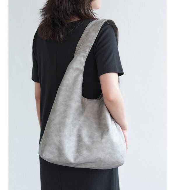 VENCE share style「ヴィンテージ合皮ラウンドトートバッグ」|その他|