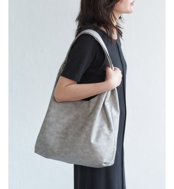 VENCE share style「ヴィンテージ合皮ラウンドトートバッグ」|その他|