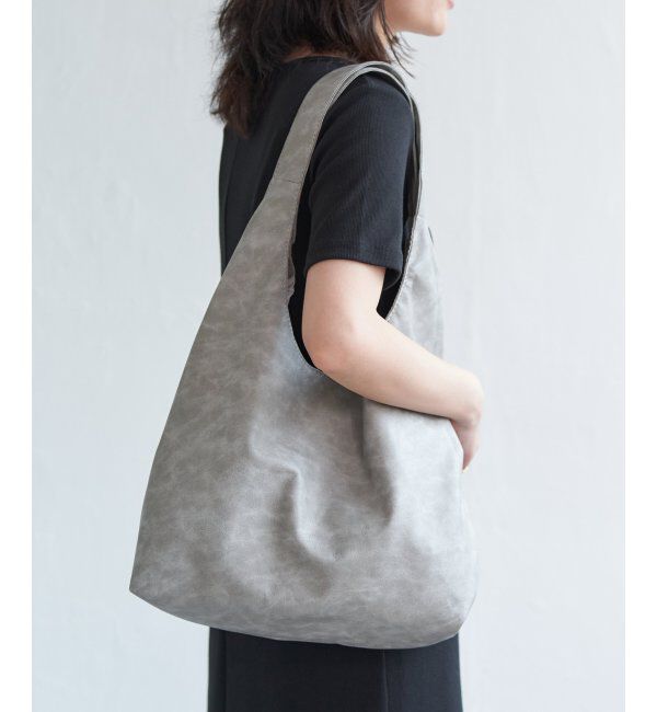 VENCE share style「ヴィンテージ合皮ラウンドトートバッグ」|その他|