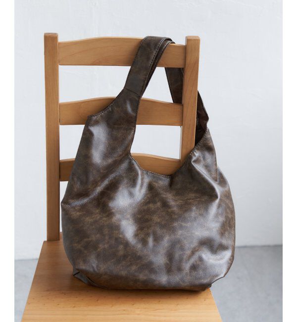 VENCE share style「ヴィンテージ合皮ラウンドトートバッグ」|その他|