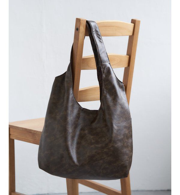 VENCE share style「ヴィンテージ合皮ラウンドトートバッグ」|その他|