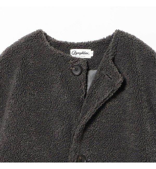 Ray BEAMS 「【WEB限定】GYMPHLEX / ボア ノーカラー コート」|ダッフルコート|