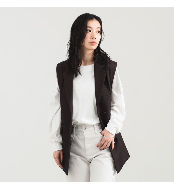 Demi-Luxe BEAMS 「TICCA / ウール テイラー ベスト」|ダウン|