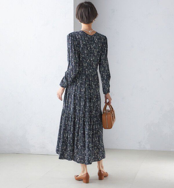 SHIPS for women「ボタニカル・ドット プリント ワンピース」|ワンピース|