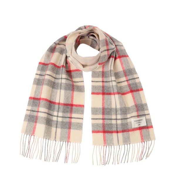 SHIPS for women「チェック カシミヤ リバーシブル マフラー」|マフラー|