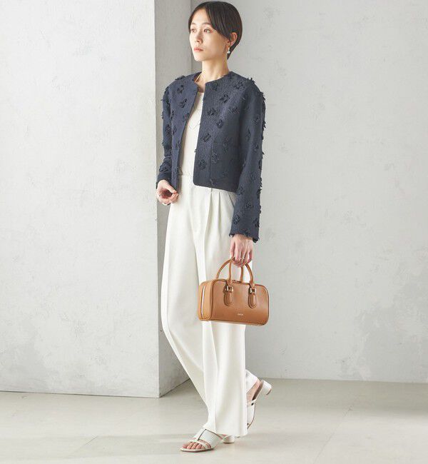 SHIPS for women「IFANSI ノーカラー ジャケット（セレモニー対応可）」|ノーカラージャケット|