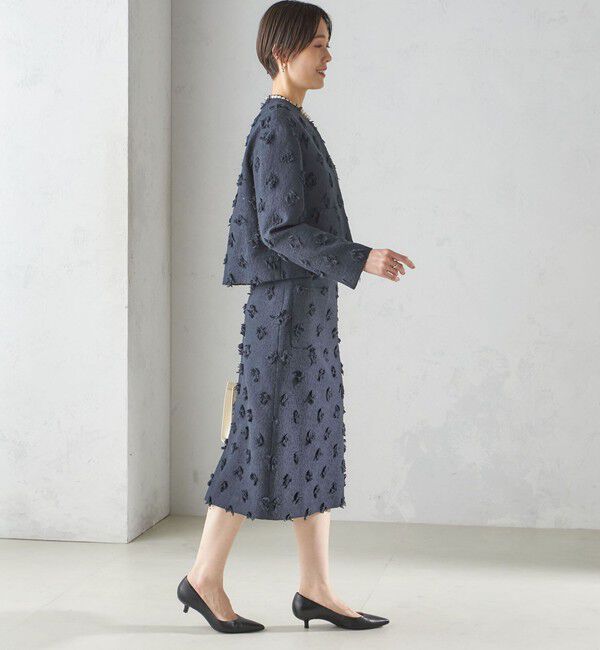 SHIPS for women「IFANSI ノーカラー ジャケット（セレモニー対応可）」|ノーカラージャケット|