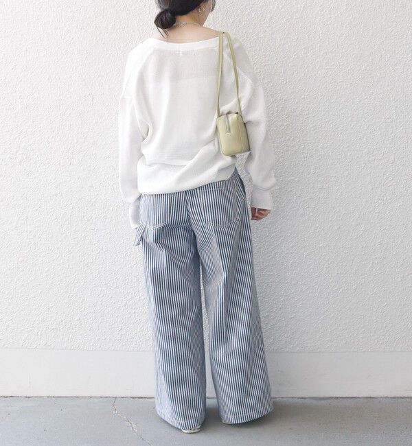 SHIPS any「SHIPS any:〈手洗い可能〉バルキー シアー Vネック ニット カーディガン」|カーディガン|