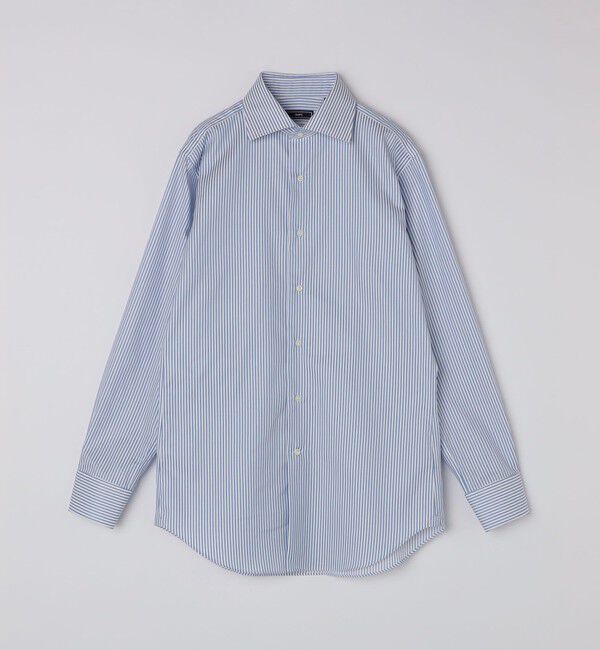 SHIPS「SHIPS:〈FUNCTION〉イージーアイロン  ロンドンストライプ ワイドカラー シャツ」|シャツ・ブラウス|