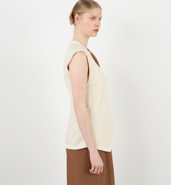 DES PRES「ヘンプツイル ジレ」|ベスト・ジレ|