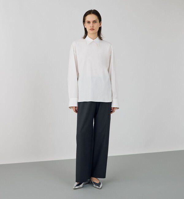 DES PRES「コットンストレッチポプリン ウィングカラーシャツ」|シャツ・ブラウス|