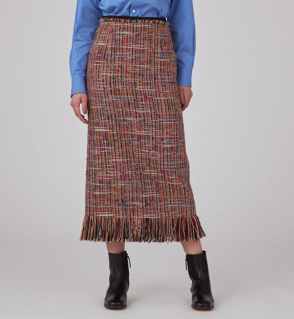 MACPHEE「マルチツイード Iラインスカート」|スカート|