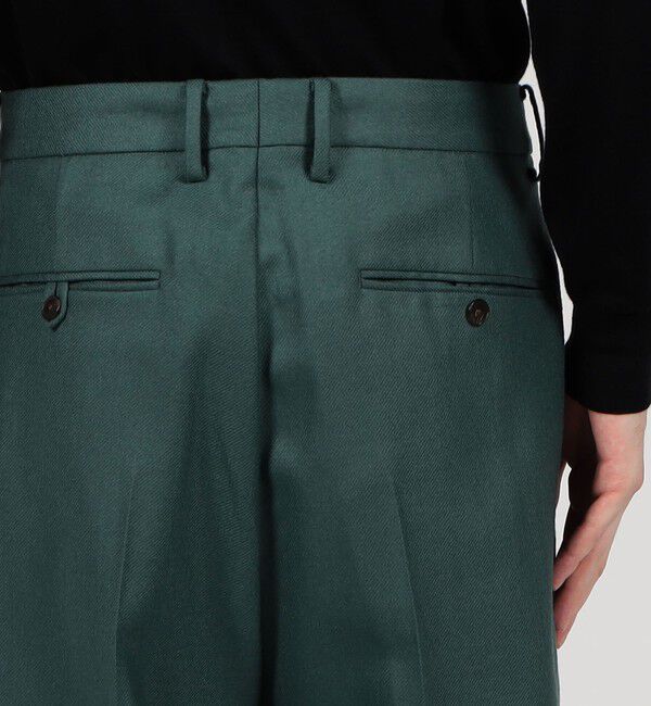 TOMORROWLAND MENS「フランネラーナ 2タックワイドストレートパンツ」|スラックス|