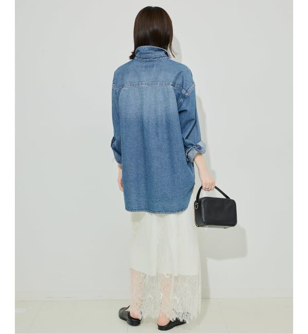 SLOBE IENA「《WEB限定/追加》LE DENIM BDUデニムシャツ」|シャツ・ブラウス|