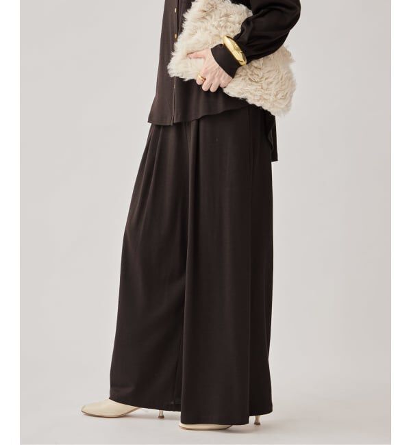 VERMEIL par iena「wool 100 jersey tuck パンツ」|その他|