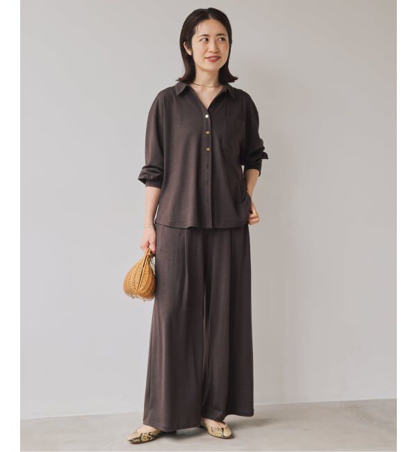 VERMEIL par iena「wool 100 jersey tuck パンツ」|その他|