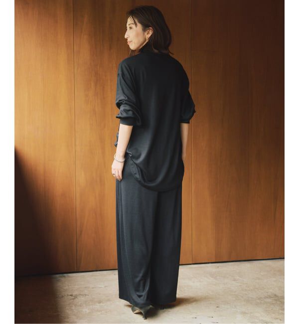 VERMEIL par iena「wool 100 jersey tuck パンツ」|その他|