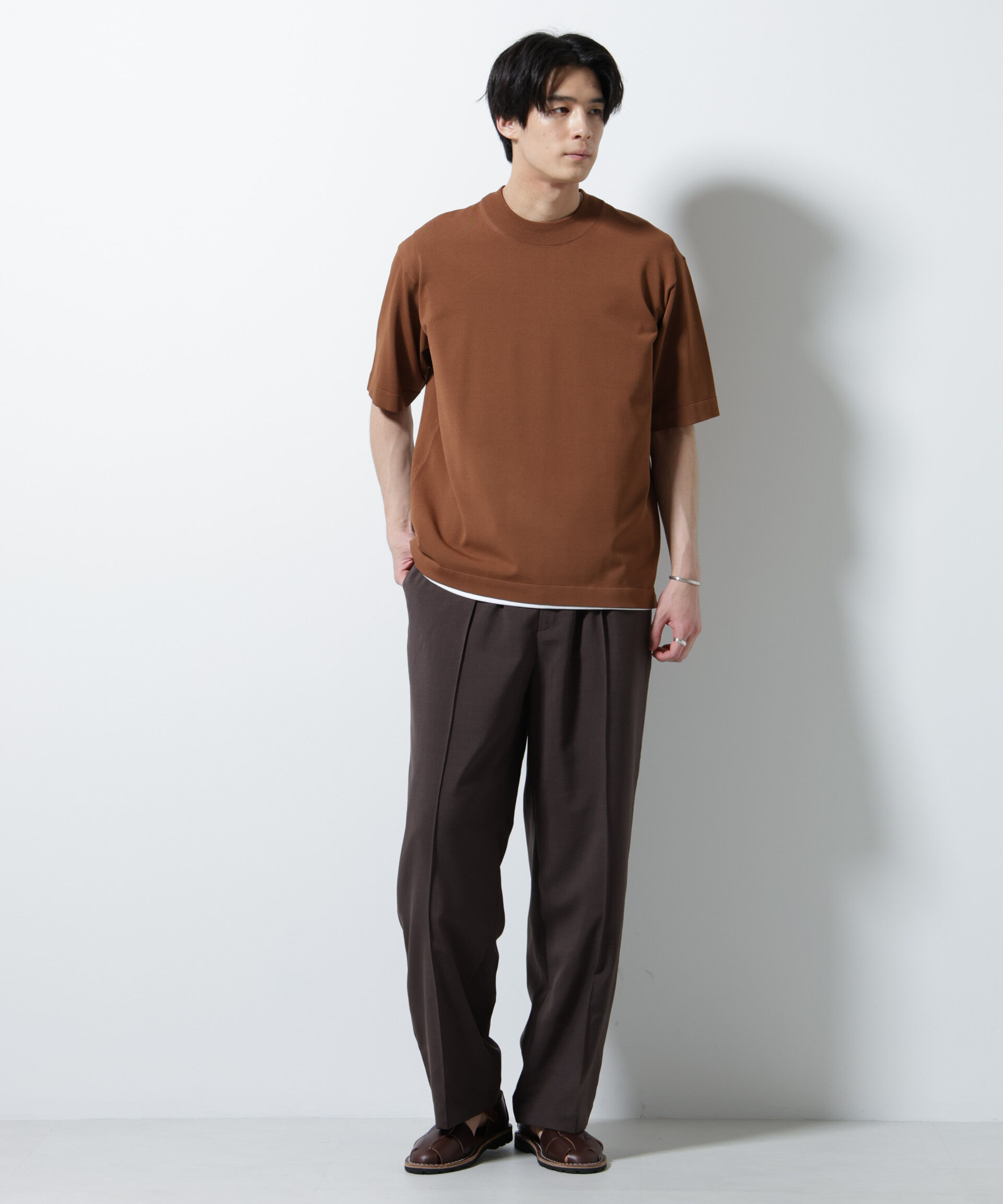 nano･universe「｢ELITE 7 FUNCTION｣モックネックニット」|ニット・セーター|