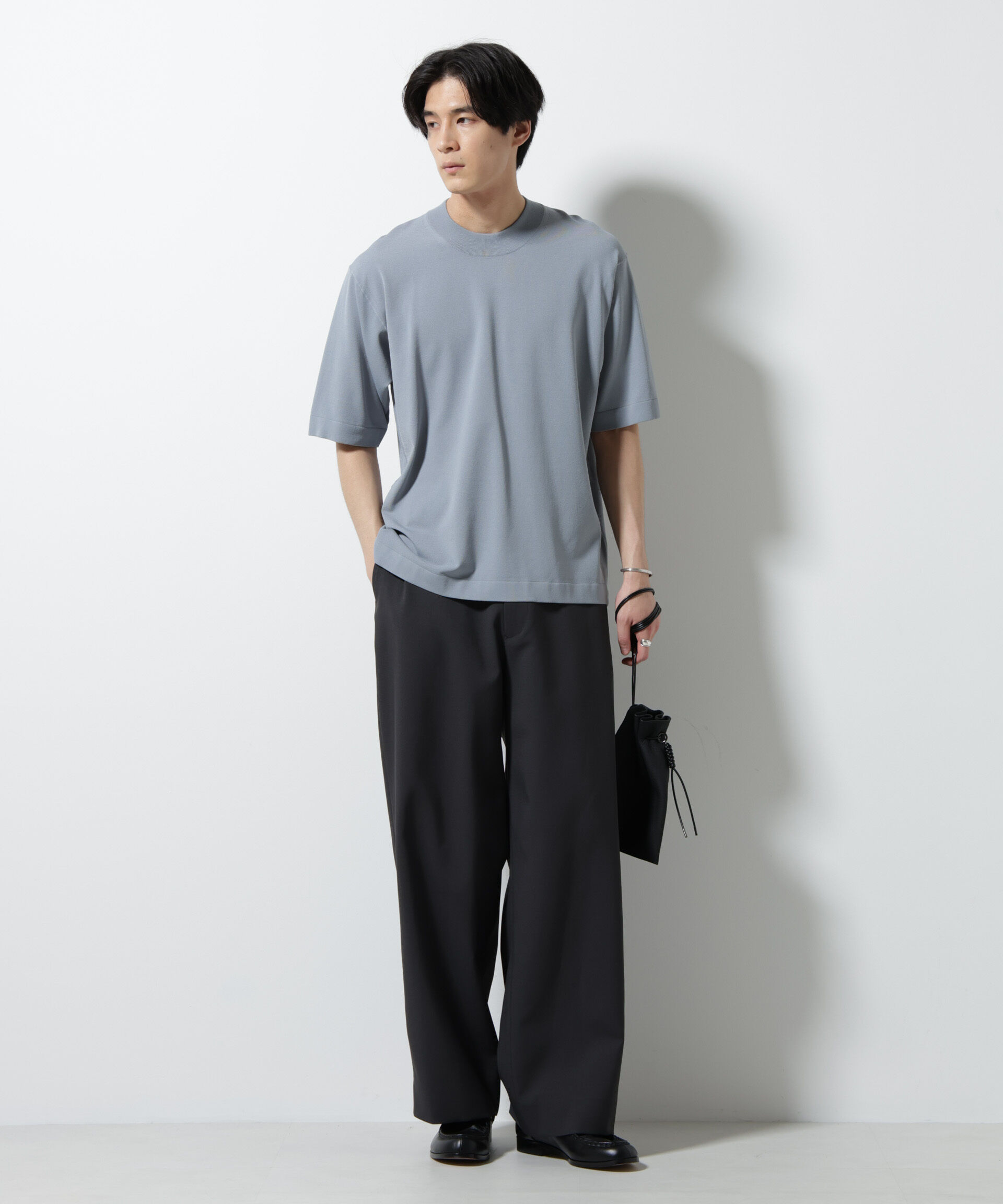 nano･universe「｢ELITE 7 FUNCTION｣モックネックニット」|ニット・セーター|