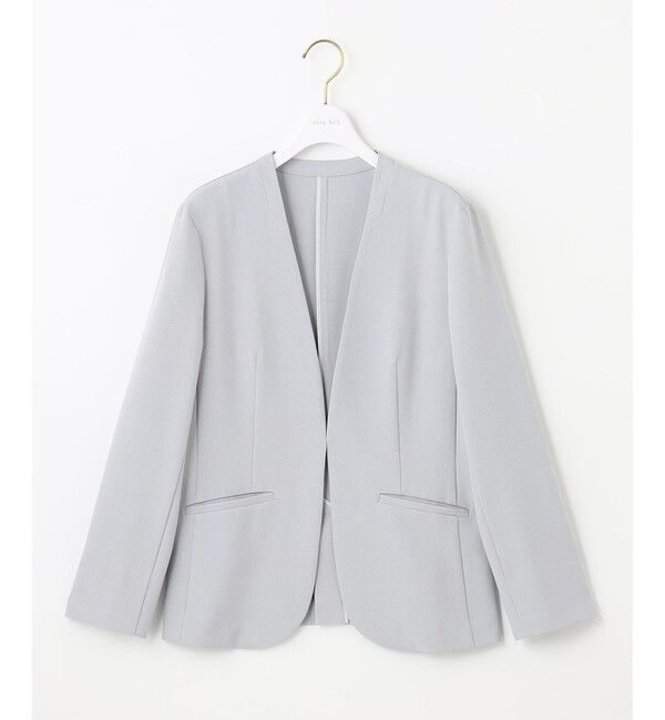 any SiS「【セットアップ可】リネンライクポリエステル ジャケット」|ノーカラージャケット|