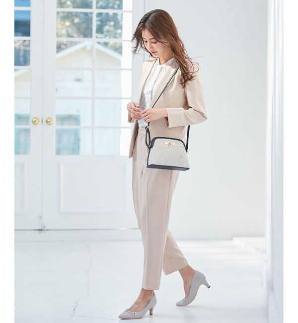 any SiS「【セットアップ可】リネンライクポリエステル ジャケット」|ノーカラージャケット|