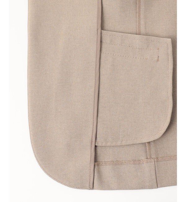 any SiS「【セットアップ可】リネンライクポリエステル ジャケット」|ノーカラージャケット|