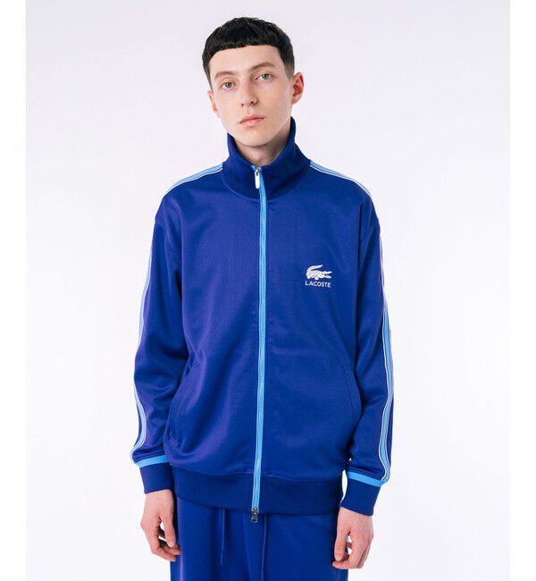 LACOSTE「ショルダーラインスウェットトラックジャケット」|スウェット・ジャージ|パープル