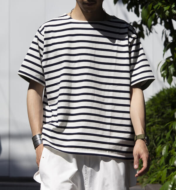 GLOSTER「【GLOSTER/グロスター】バスクシャツ ボーダーTシャツ ショートスリーブ」|Tシャツ・カットソー|