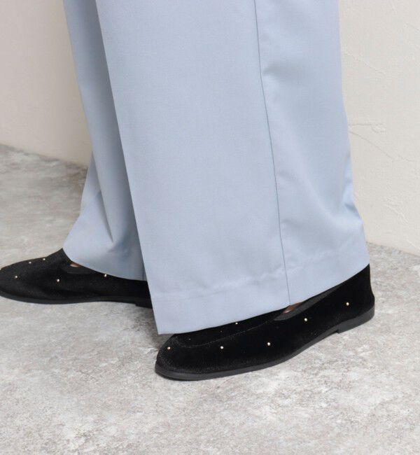 fredy emue「ベルト付きタックパンツ」|スラックス|