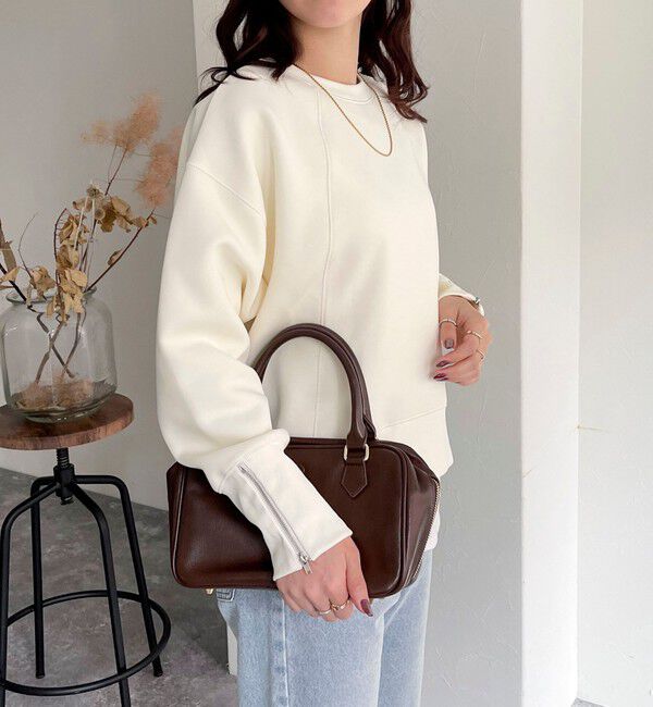 fredy emue「ダンボール袖口ZIPスウェットプルオーバー」|スウェット・ジャージ|