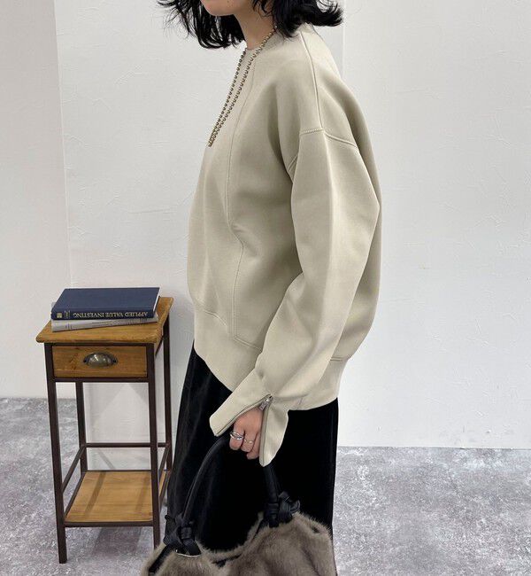 fredy emue「ダンボール袖口ZIPスウェットプルオーバー」|スウェット・ジャージ|