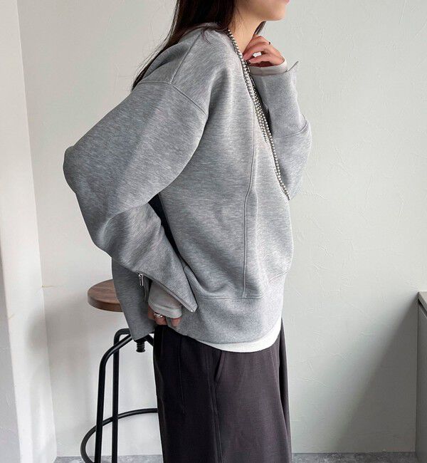 fredy emue「ダンボール袖口ZIPスウェットプルオーバー」|スウェット・ジャージ|