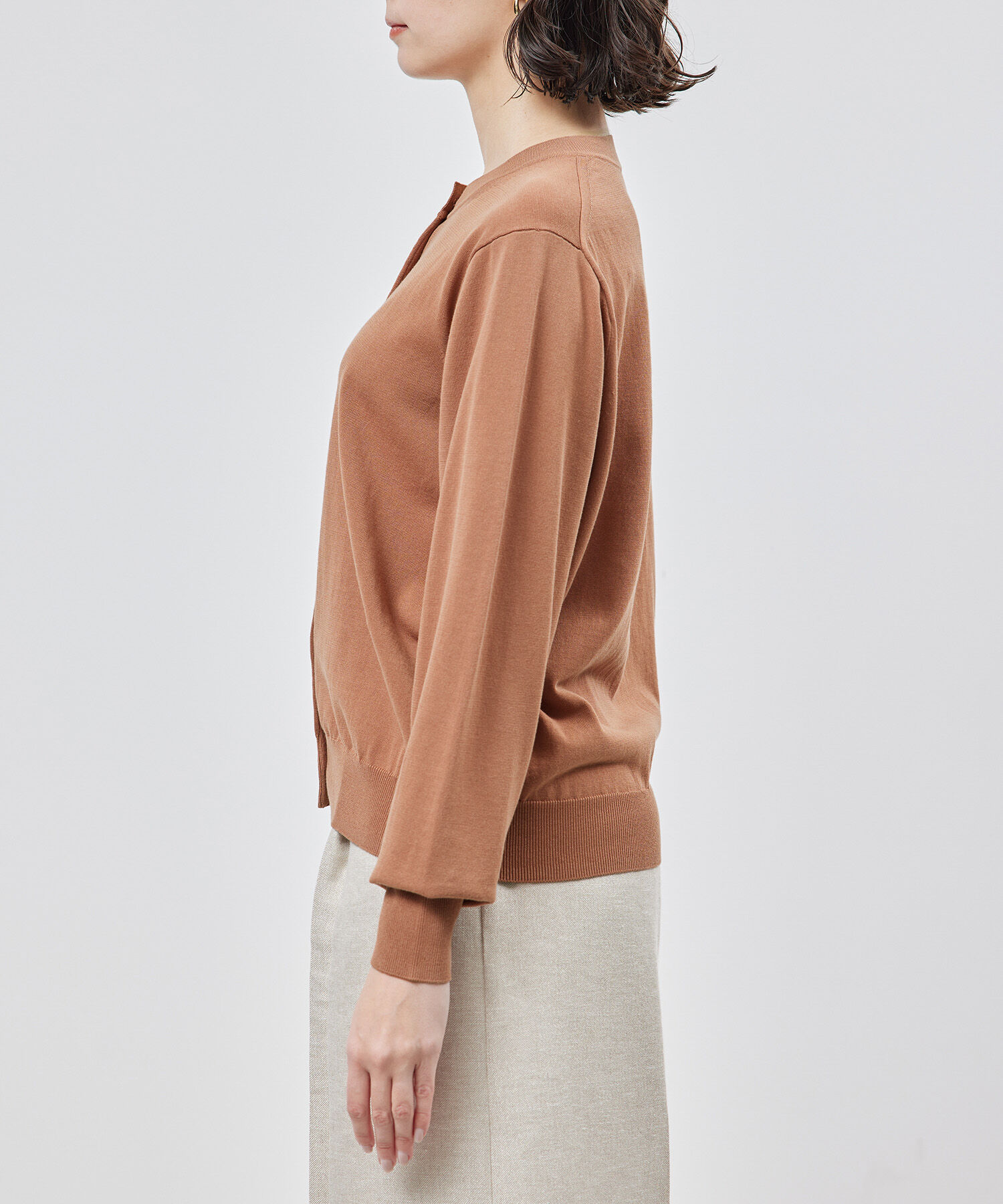 ROPE「【洗える】【接触冷感】ICE COTTONカーディガン【アンサンブル対応】【雑誌/メディア掲載】」|カーディガン|