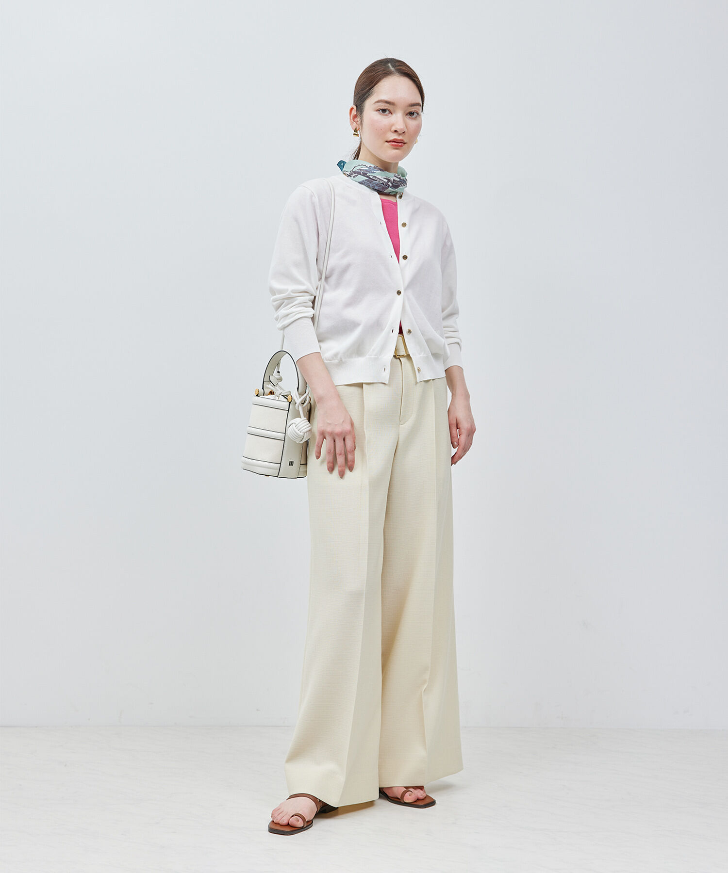 ROPE「【洗える】【接触冷感】ICE COTTONカーディガン【アンサンブル対応】【雑誌/メディア掲載】」|カーディガン|