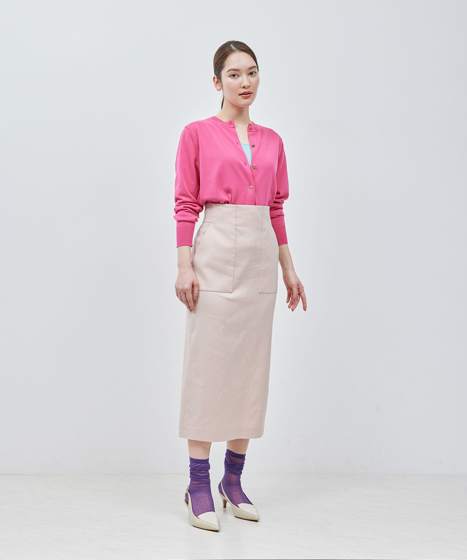 ROPE「【洗える】【接触冷感】ICE COTTONカーディガン【アンサンブル対応】【雑誌/メディア掲載】」|カーディガン|